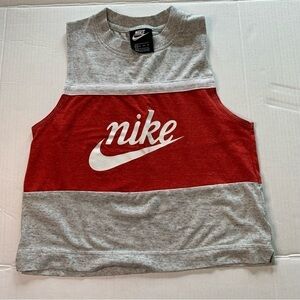 Nike Boys Red Gray Tank Top Size Extra Small